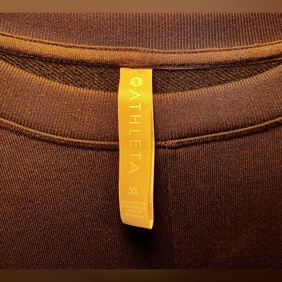 NWOT ATHLETA Sedona Sweatshirt Dress in Black Size XL - Picture 4 of 12